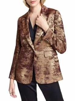 Bar III Womens Evening Special Occasion One-Button Blazer