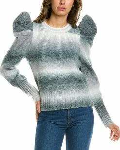 women Design History Puff Sleeve Sweater