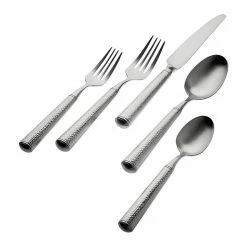 Godinger 84259 Austin 18-10 Stainless Steel Flatware Set, Satin - 20 Piece