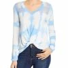 Design History Womens Tie Dye Twist Front Top