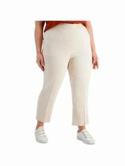Bar III Plus Womens Hight Waist Pull On High-Waist Pants