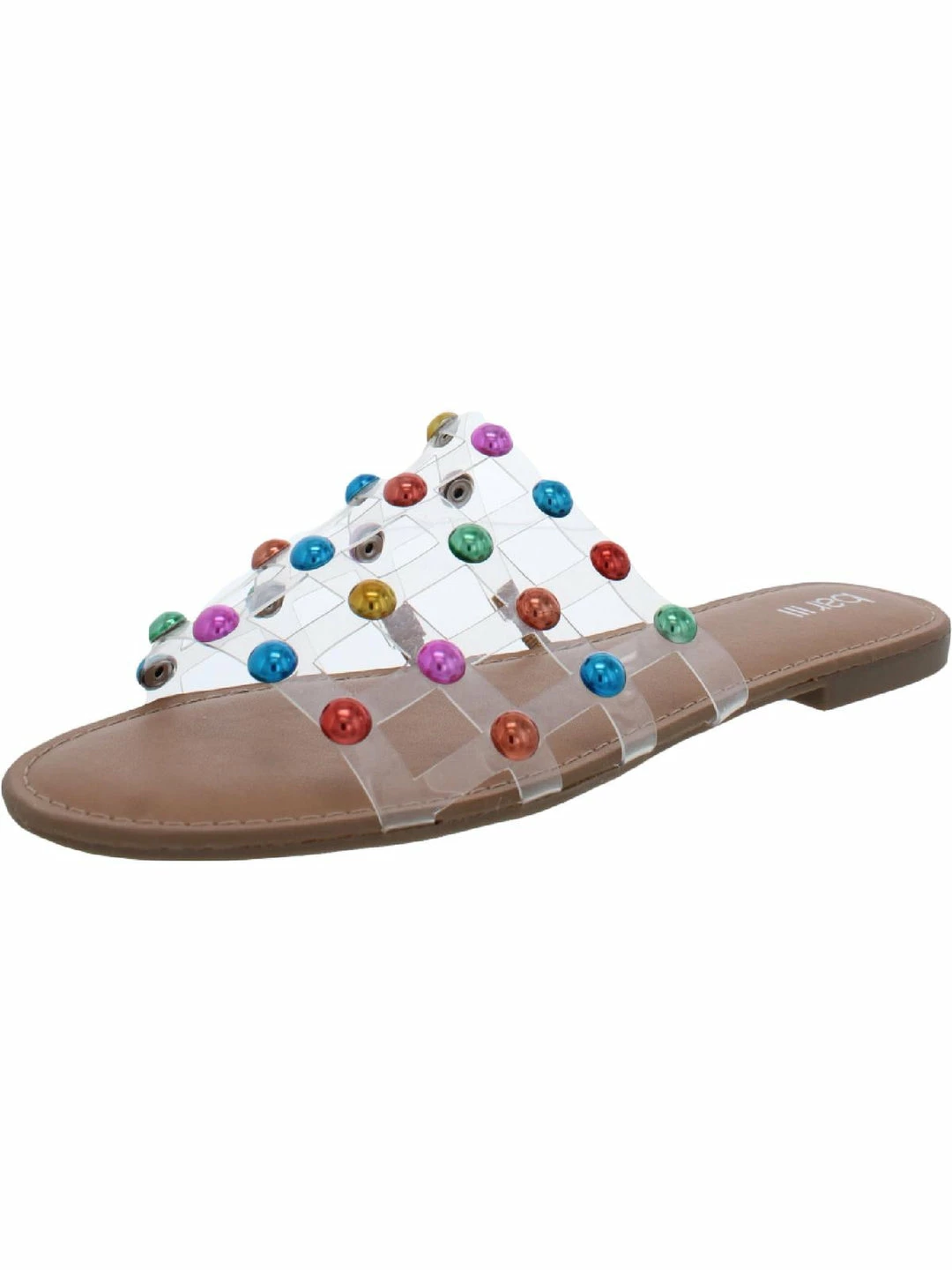 Bar III Pecanna Womens Faux Leather Caged Slide Sandals 3 Bar III Pecanna Womens Faux Leather Caged Slide Sandals