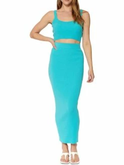 Bar III Womens Ribbed Knit Cropped Tank Top