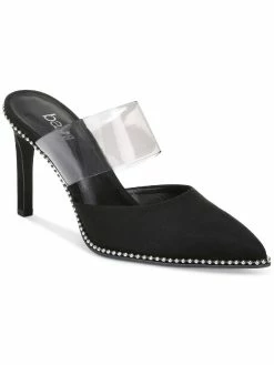 Bar III Brielle Womens Faux Leather Slip On Slide