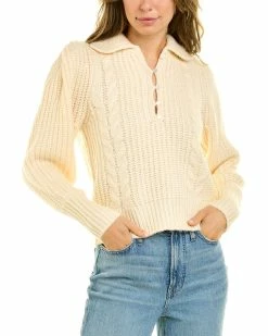 women Design History 1/2-Placket Sweater