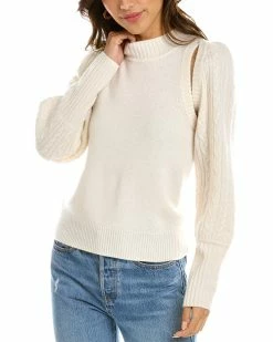 women Design History Cutout Cashmere Sweater