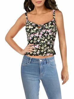 Bar III Womens Floral Cami Top