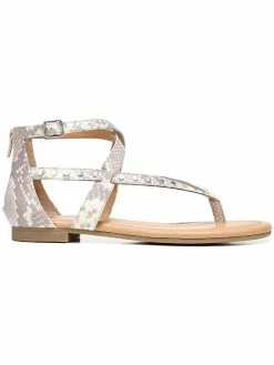 Bar III Talya Womens Faux Leather Studded Gladiator Sandals