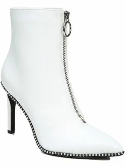 Design History Store Online 10 Bar III Briget Womens Faux Leather High Heel Ankle Boots