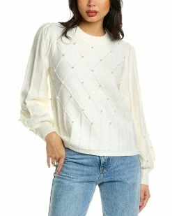women Design History Shine Mock Neck Sweater