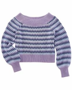 kids Design History Off-Shoulder Sweater