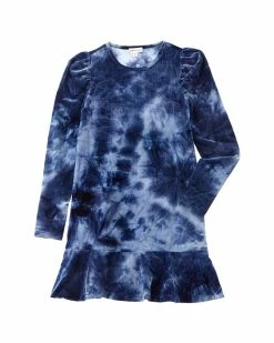 kids Design History Tie-Dye Velour Dress