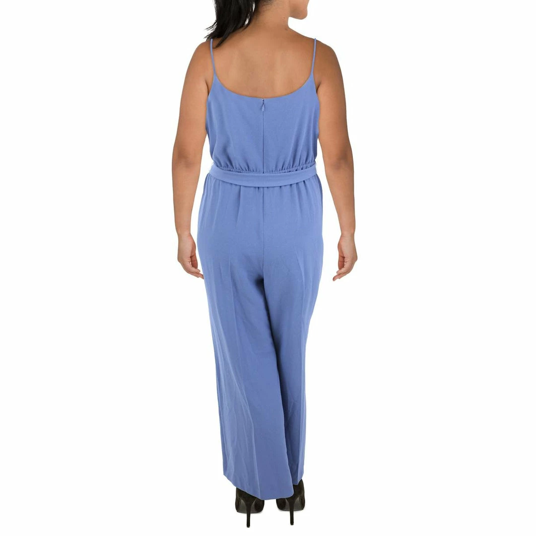 Bar III Plus Womens Belted Wide Leg Jumpsuit 4 Bar III Plus Womens Belted Wide Leg Jumpsuit - Image 2