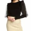 women Design History Bishop Sleeve Sweater