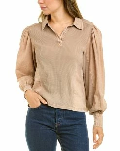 women Design History Thermal Button Up Shirt