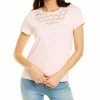 women Design History Crochet-Trim T-Shirt