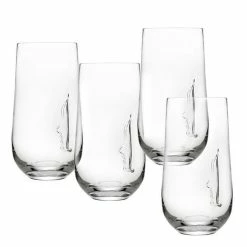 Godinger 48712 17 oz Silhoutte Highballs Glass - Set of 2