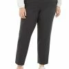 Bar III Plus Womens Elastic-Waist Suit-Separates Pants