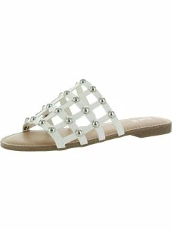 Bar III Pecanna Womens Faux Leather Open Toe Flat Sandals -Design History Store Online 77eb06c1427b436b8da8960930ab834f 1080x