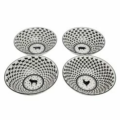 Godinger 64008 Assorted Barnyard Bowls - Set of 4