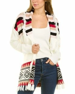 women Design History Tassel Cardigan