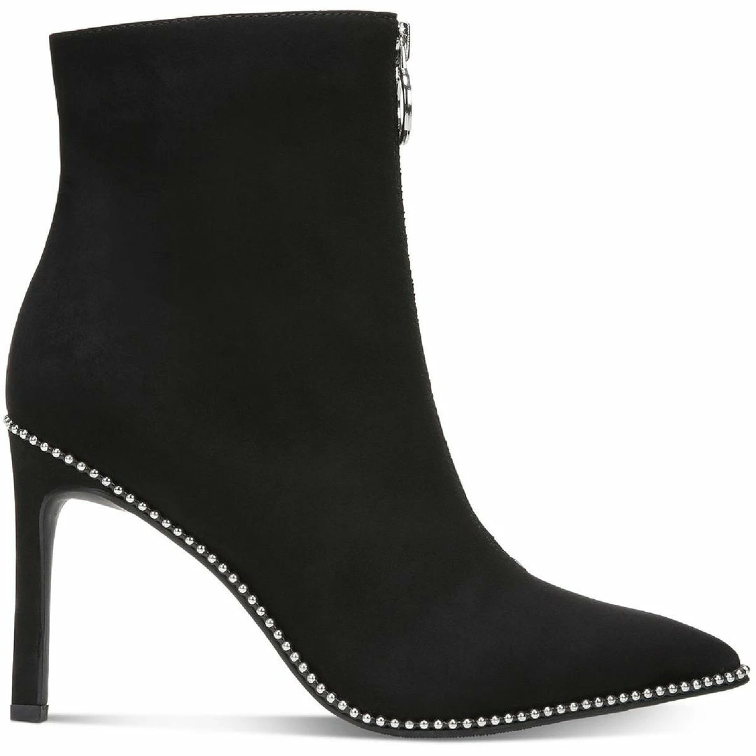 Bar III Briget Womens Microsuede Front Zipper Booties 4 Bar III Briget Womens Microsuede Front Zipper Booties - Image 2