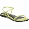 Bar III Pami Womens Faux Leather Embellished Slingback Sandals