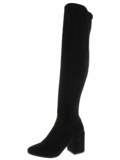 Bar III Gabrie Womens Faux Leather Round Toe Over-The-Knee Boots