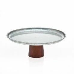Godinger 67205 Cakeplate Wood Base