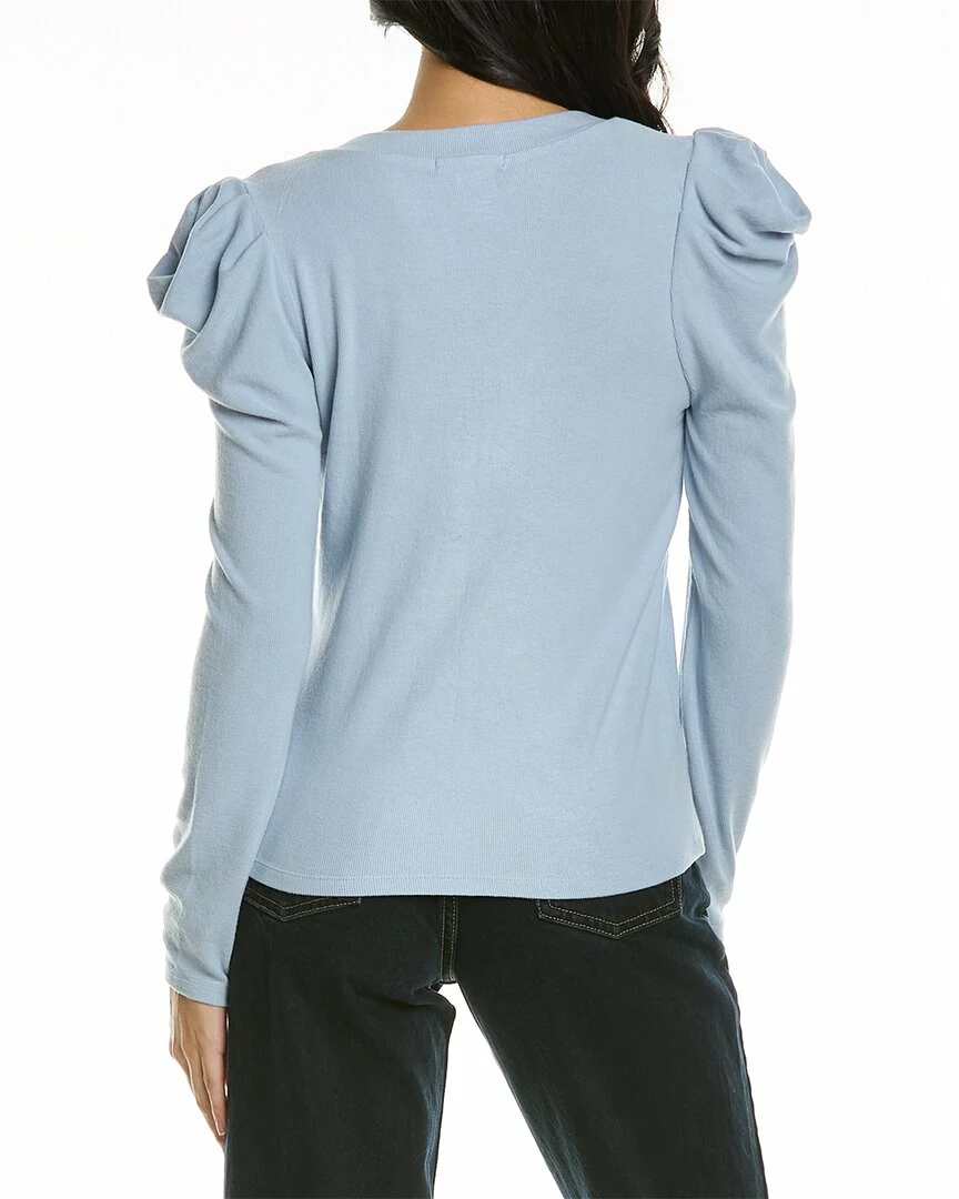 women Design History Puff Sleeve Henley 4 women Design History Puff Sleeve Henley - Image 2