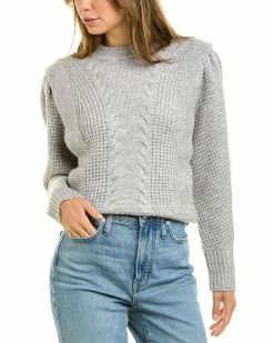women Design History Volume Sleeve Sweater