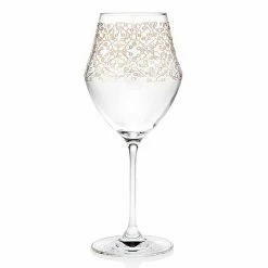 Godinger 99312 16 oz Allegra Gold Red Wines Glass - Set of 4