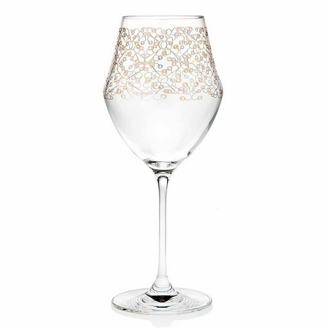 Godinger 99312 16 oz Allegra Gold Red Wines Glass - Set of 4 3 Godinger 99312 16 oz Allegra Gold Red Wines Glass - Set of 4