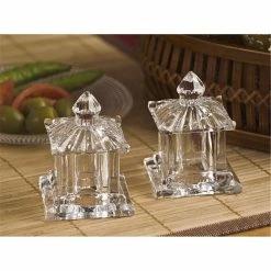 Godinger 4335 Pagoda Salt and Pepper Set