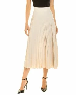 women Design History Pleated Midi Skirt