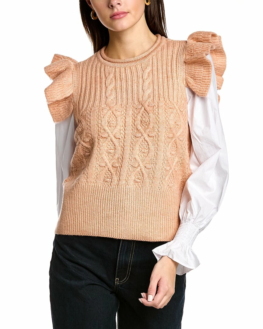 women Design History Mixed Media Sweater 3 women Design History Mixed Media Sweater