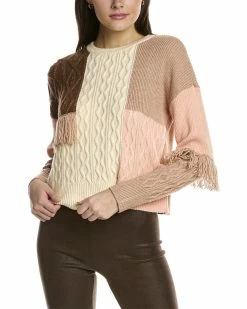 women Design History Patchwork Sweater