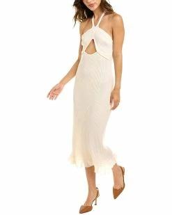 women Design History Ribbed Wool-Blend Sweaterdress