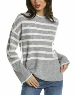 women Design History Stripe Cashmere Sweater