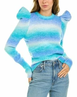 women Design History Puff Sleeve Sweater