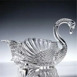 Godinger 42926 24% Crystal Swan Serving Bowl