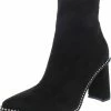 Bar III Laynee Womens Faux Suede Pointed Toe Booties