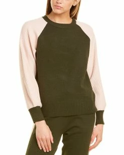 women Design History Colorblock Sweater