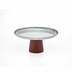 Godinger 67204 Cakeplate Wood Base