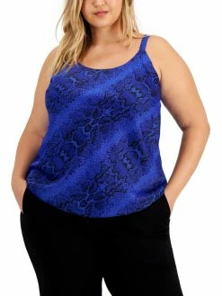 Design History Store Online 14 Bar III Plus Womens Snake Print Camisole Tank Top