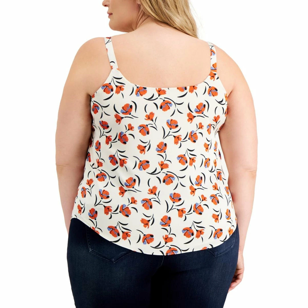 Bar III Plus Womens Floral Sleeveless Tank Top 4 Bar III Plus Womens Floral Sleeveless Tank Top - Image 2